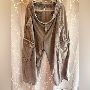 Anthropologie wide leg sweatpants